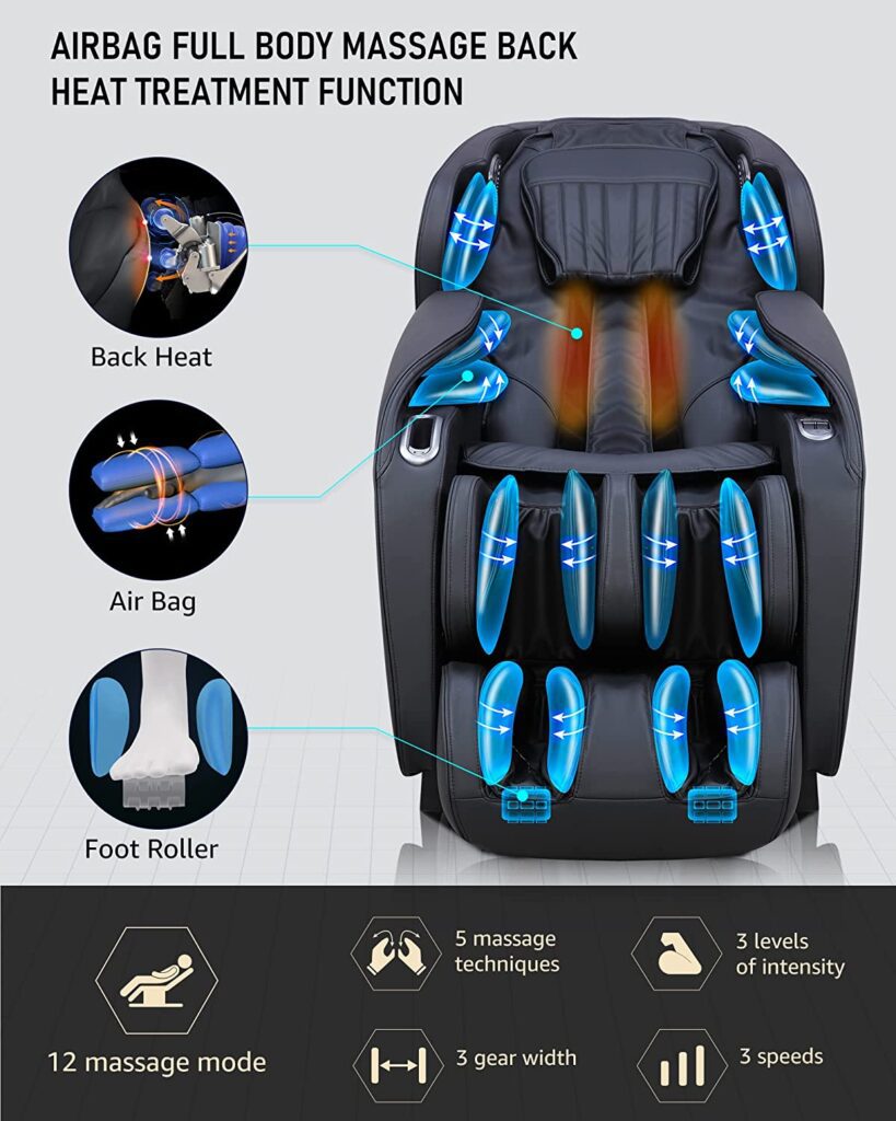 UIIU A-305 Massage Chair Review: Smart AI Voice Control, Full Body Zero ...